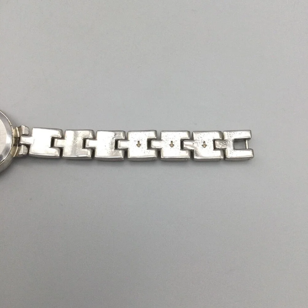 Merona Womens Watch 23mm Blue Dial Silver Tone Bracelet Classic New Battery 7